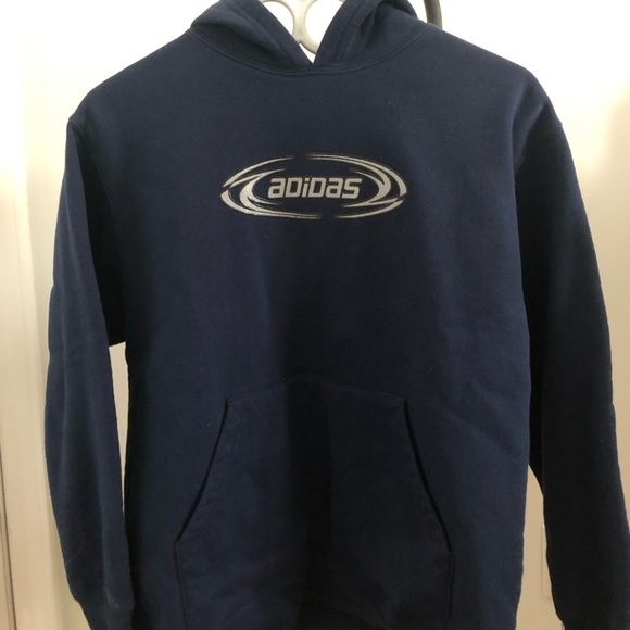 Navy blue adidas hoodie (S) - Picture 1 of 4